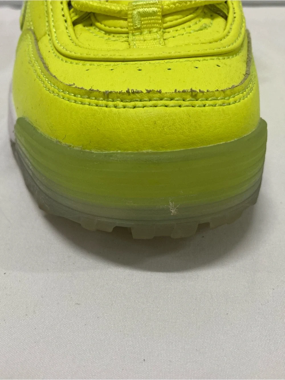 Fila Disruptor 2 Script in ‘safety yellow’ colorway